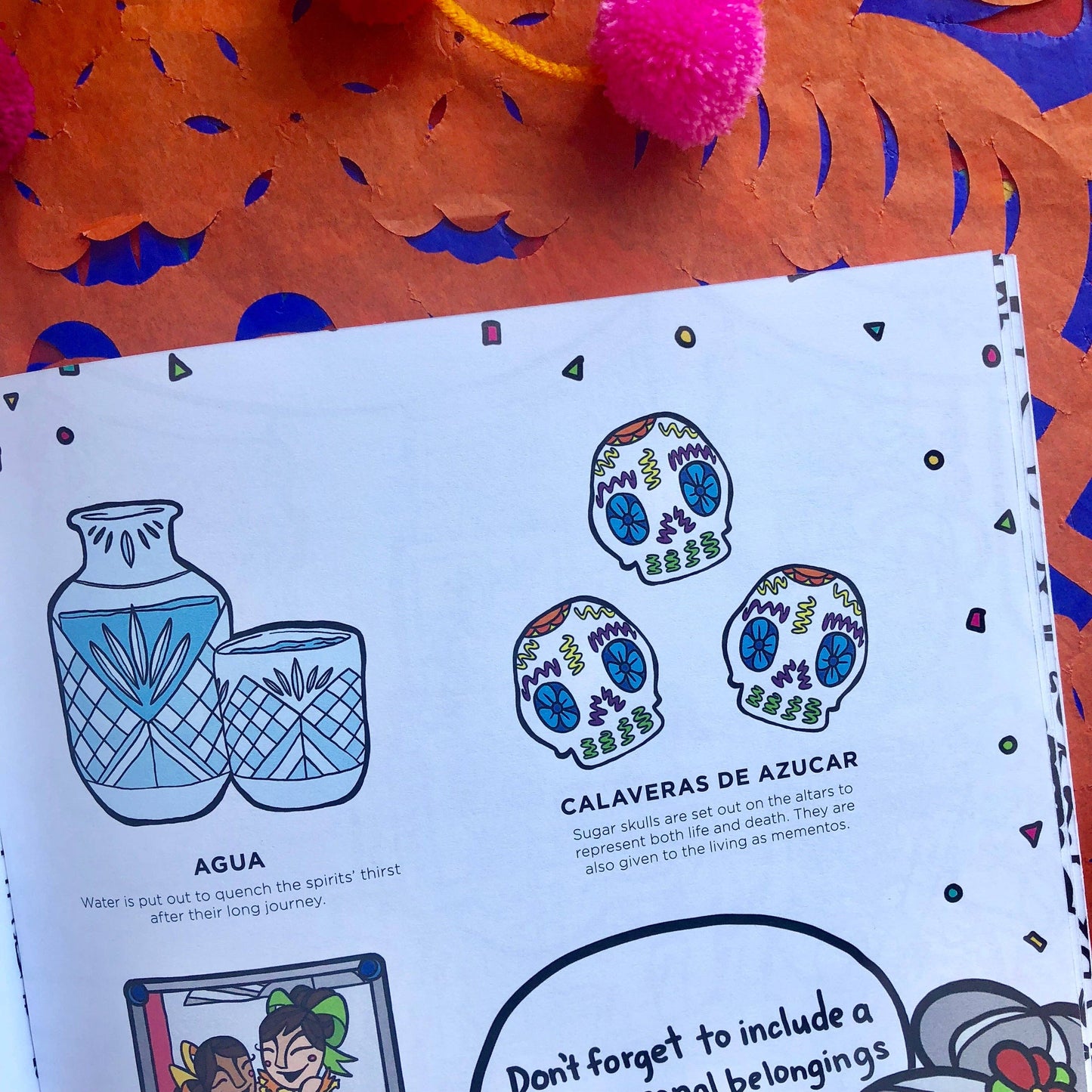 Artelexia Dia de Muertos Traditions & Customs Coloring B