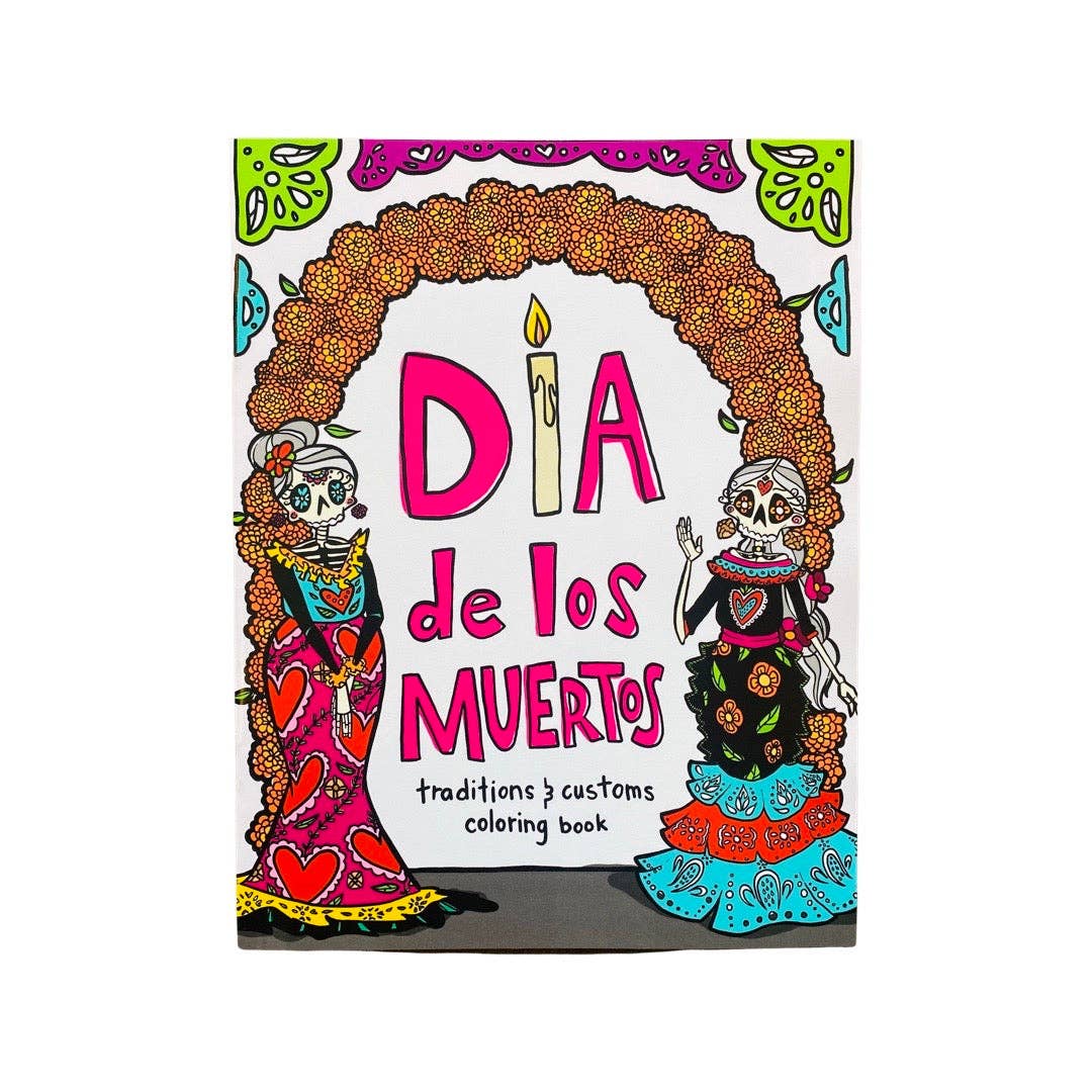 Artelexia Dia de Muertos Traditions & Customs Coloring B