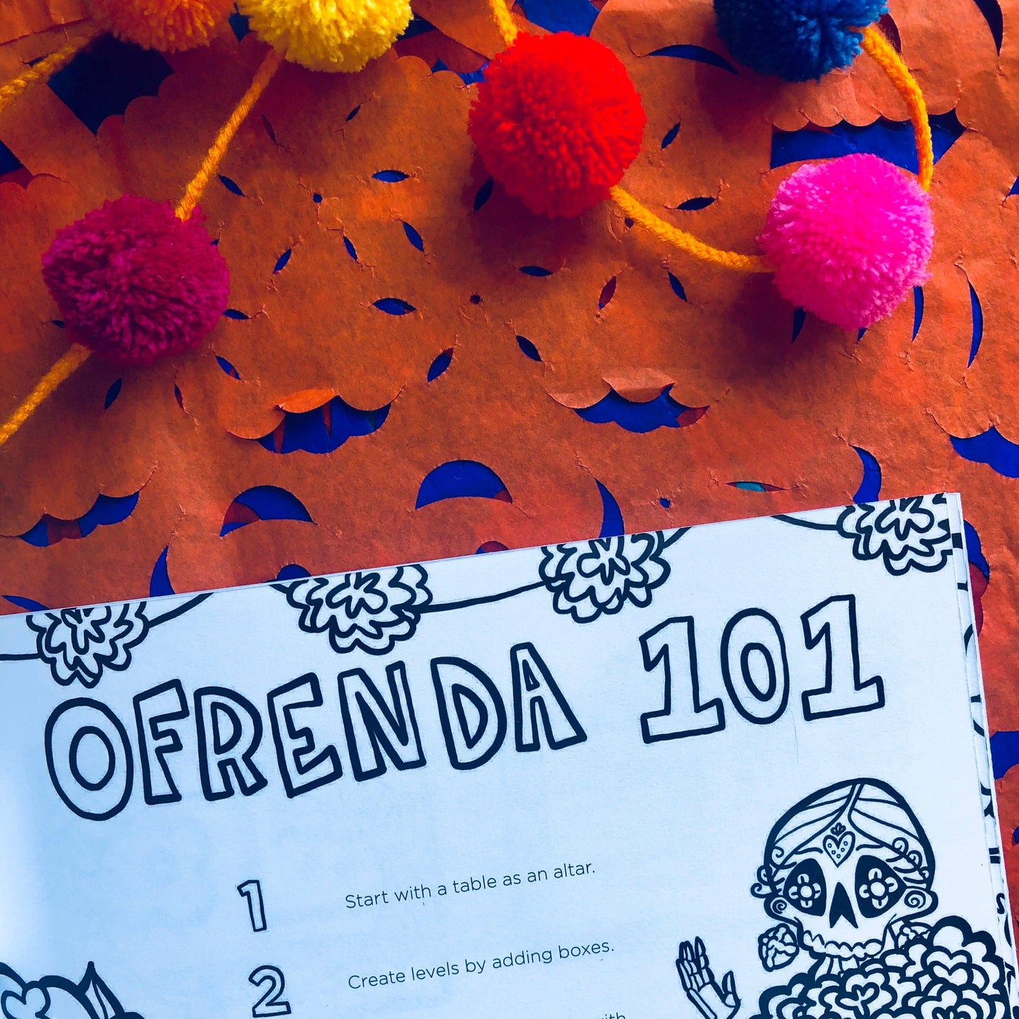 Artelexia Dia de Muertos Traditions & Customs Coloring B