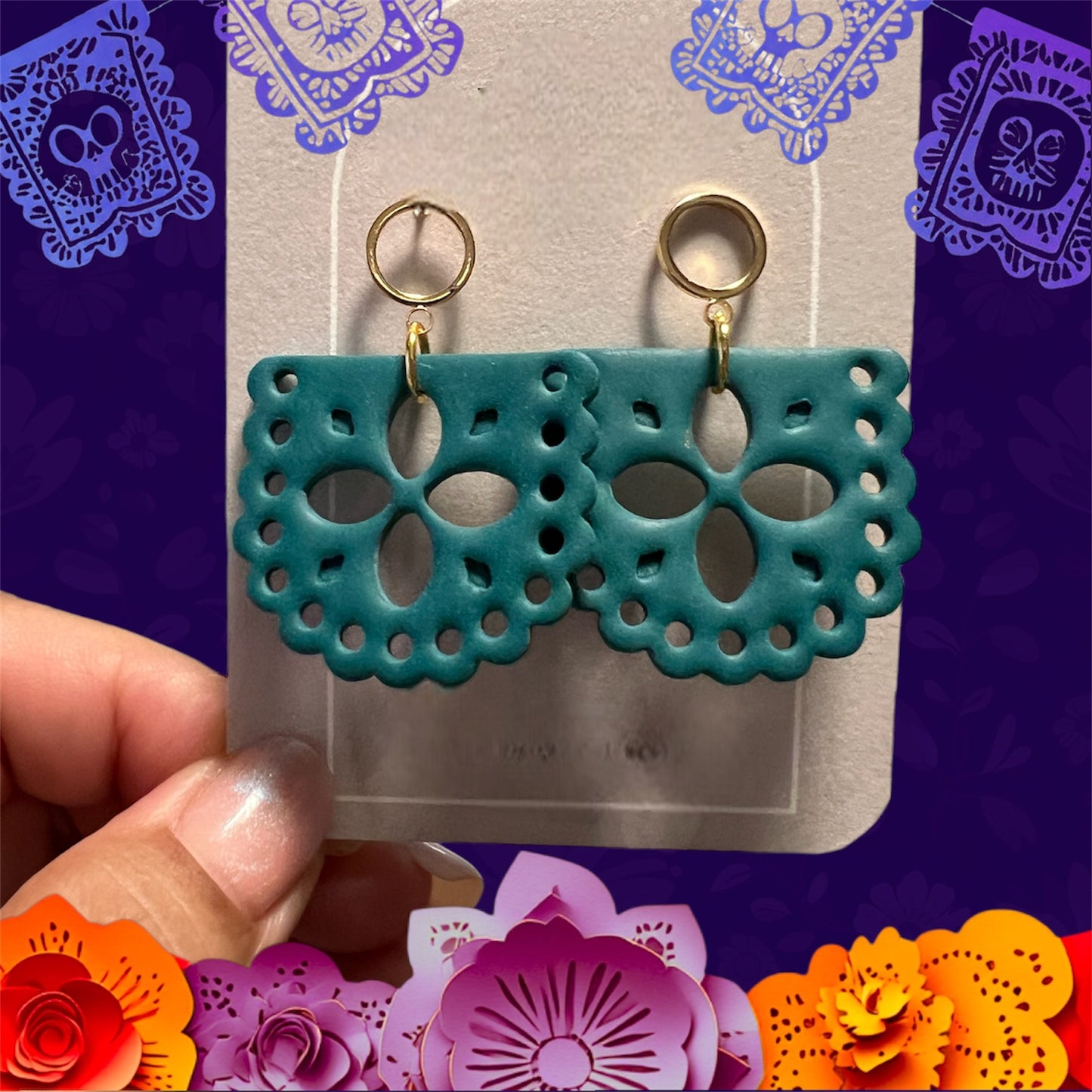 Papel Picado: Teal