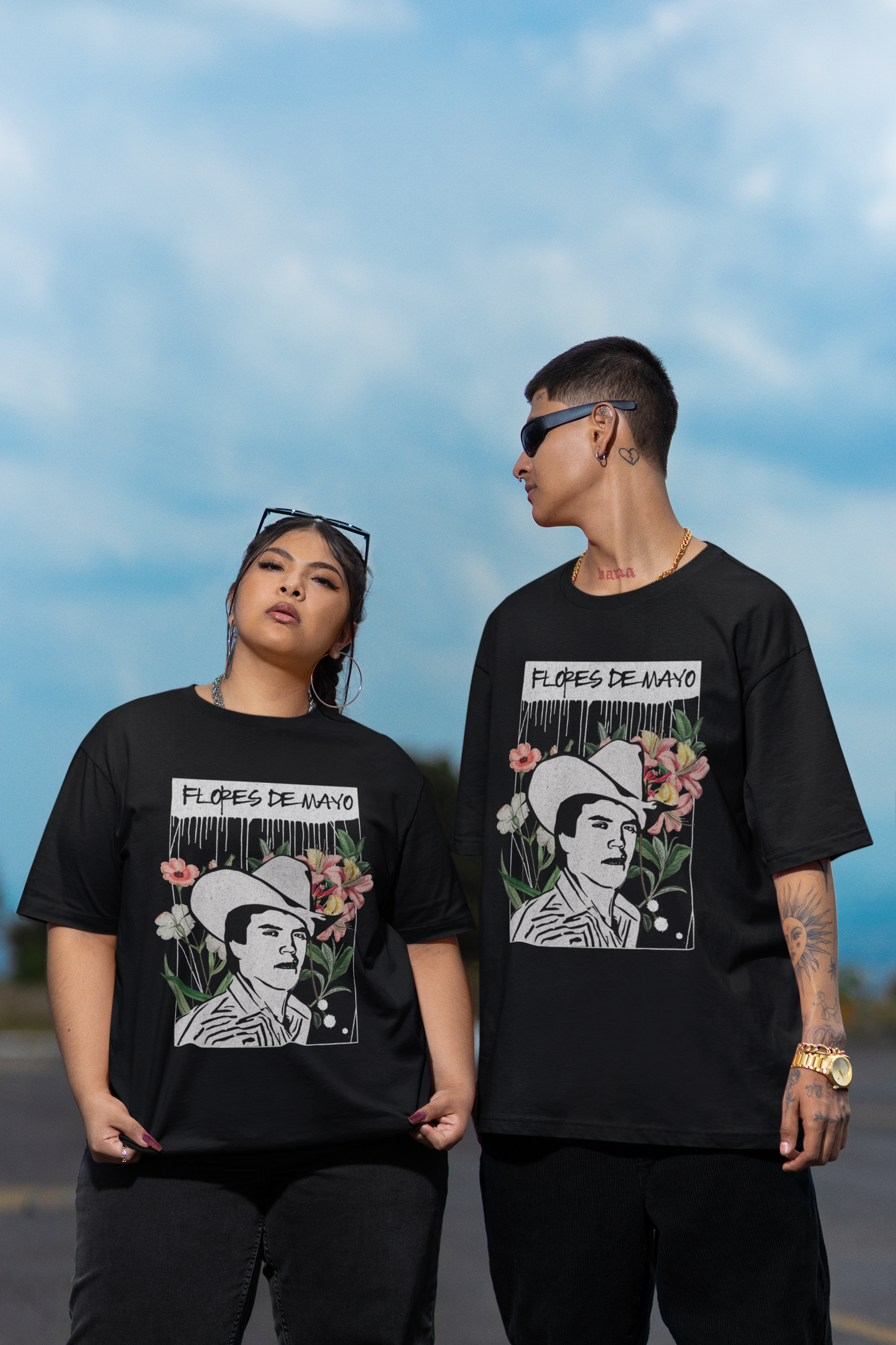 Chalino Sanchez 'Flores de Mayo' Unisex T-Shirt